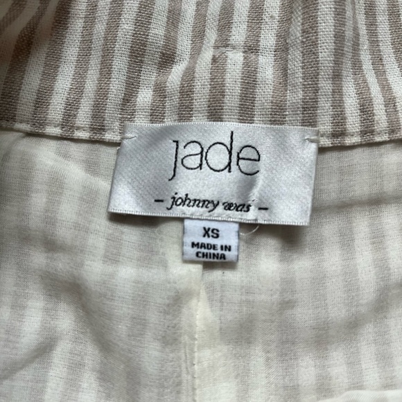 JOHNNY WAS Women Ciana Embroidered High Waist Stripe Paper Bag Short - Picture 4 of 6